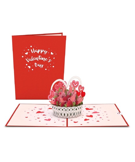 Valentine's Day Basket Pop-Up Card