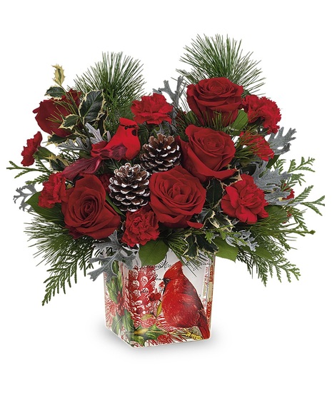 Teleflora’s Cardinal Cheer Bouquet